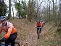 Bewdley off-road ride December '08 (our leader..)