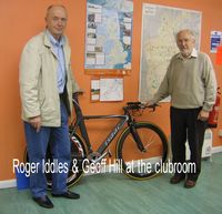 Roger Iddles & Geoff Hill at the clubroom